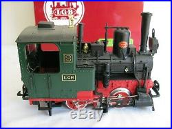Vintage LGB Lehmann G Scale Green 0-4-0 Steam Locomotive with Smoke #2010D VG