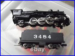 Vintage N Scale Atlas 4-6-2 Black Steam Locomotive & 3484 Tender Car