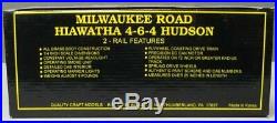 Weaver O Scale 2-Rail BRASS Milwaukee Rd. Hiawatha 4-6-4 Hudson Steam Loco & Ten