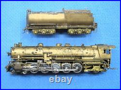 Westside HO Scale 4-10-2 Brass SP Locomotive & Tender OB, runs perfectly