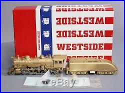 Westside Model Co. HO Scale Brass ATSF 2-10-2 Steam Locomotive & Tender EX/Box