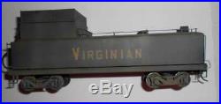 Westside Virginian O Scale Brass 2-8-8-0 Steam Engine and Tender