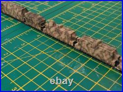 Z Panzer 1220 Z scale gauge Panzerzug BP42. Armoured Train BP42, wooden box set